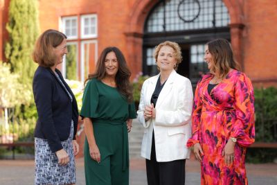 Beth Breeze OBE advisor on Irish National Policy on Philanthropy, Mandy Johnston Broadcaster, Denise Charlton Chief Executive of Community Foundation Ireland and Jenny Courtney of Belvedere Youth Club