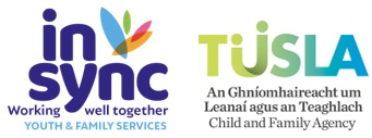 In Sync Youth & Family Services & Tusla logos