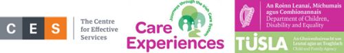 CES, Care-experienced & Tusla logos