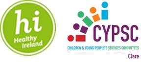 Healthy Ireland & Clare CYPSC logos