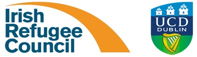 Irish Refugee Council and UCD logos