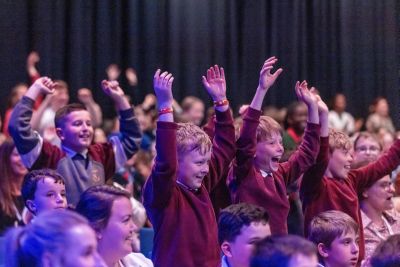 Pupils from across the country enjoying the National Finals of Our World Awards 2025.  