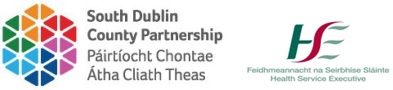 South Dublin County Partnership & HSE logos