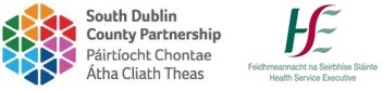 South Dublin County Partnership & HSE logos