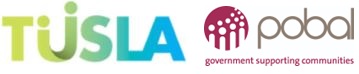 Tusla and Pobal logos