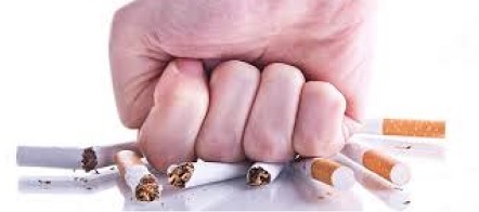 Crushing cigarettes graphic