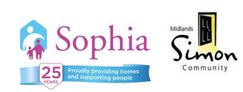 Sophia and Midlands Simon Community logos