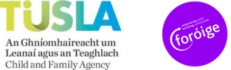 Tusla and Foróige logos